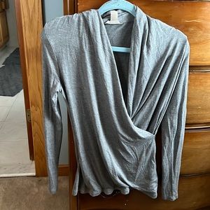 Beautiful faux wrap Banana Republic light shirt
